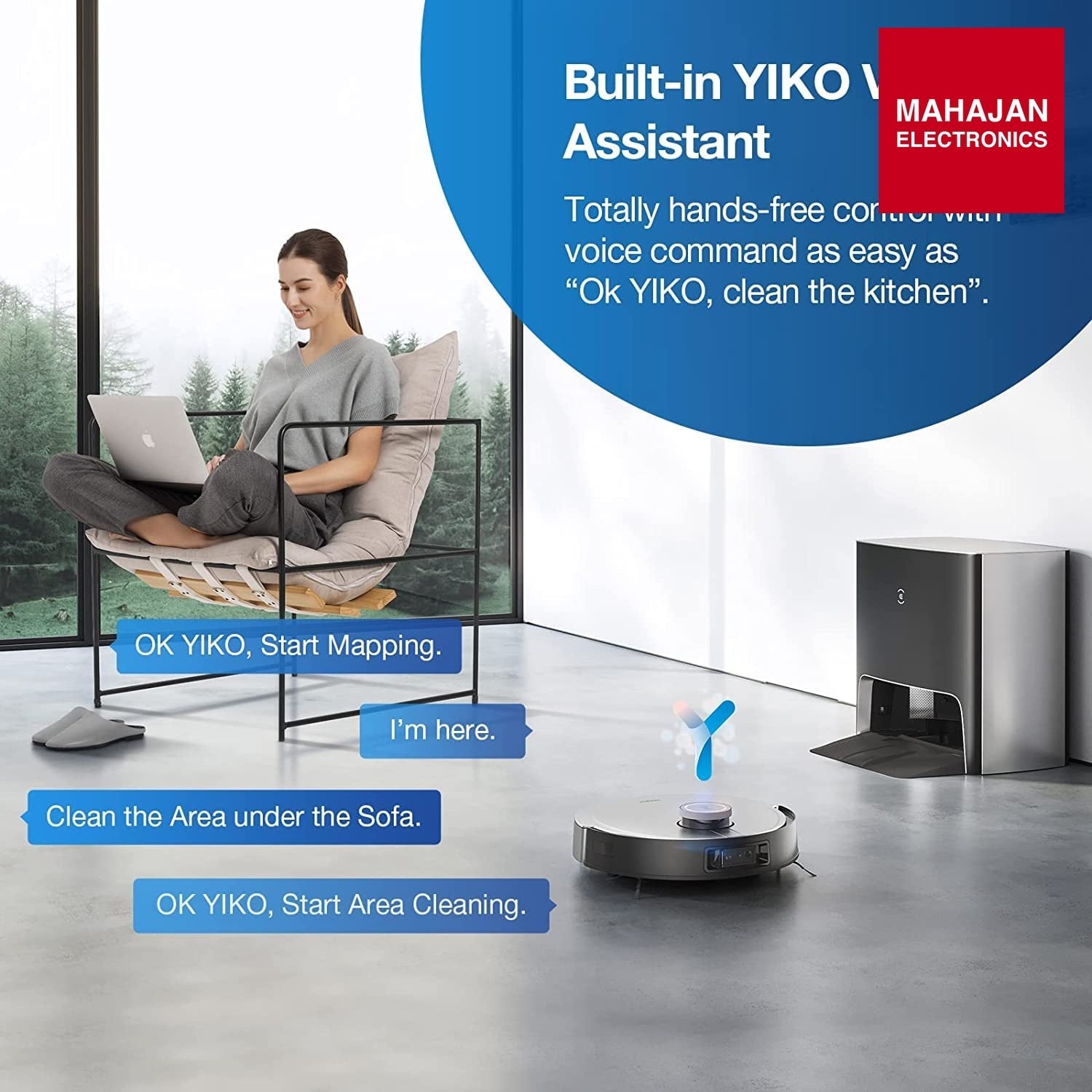 ECOVACS DEEBOT X1 Omni Robot Vacuum and Mop Combo with Self-Empty and Auto-Clean Station, 5000Pa, Robot – Mahajan Electronics Online.