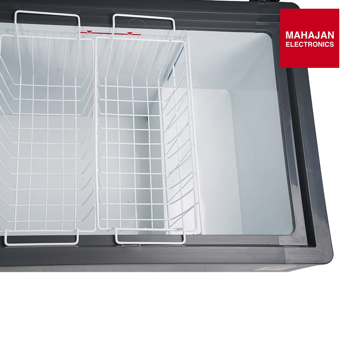 Voltas CVF501DA5-W-GW CONVERTIBLE Grey 5 Star Hard Top Deep Freezer Hard top deep freezer (501 Litre) – Mahajan Electronics Online.