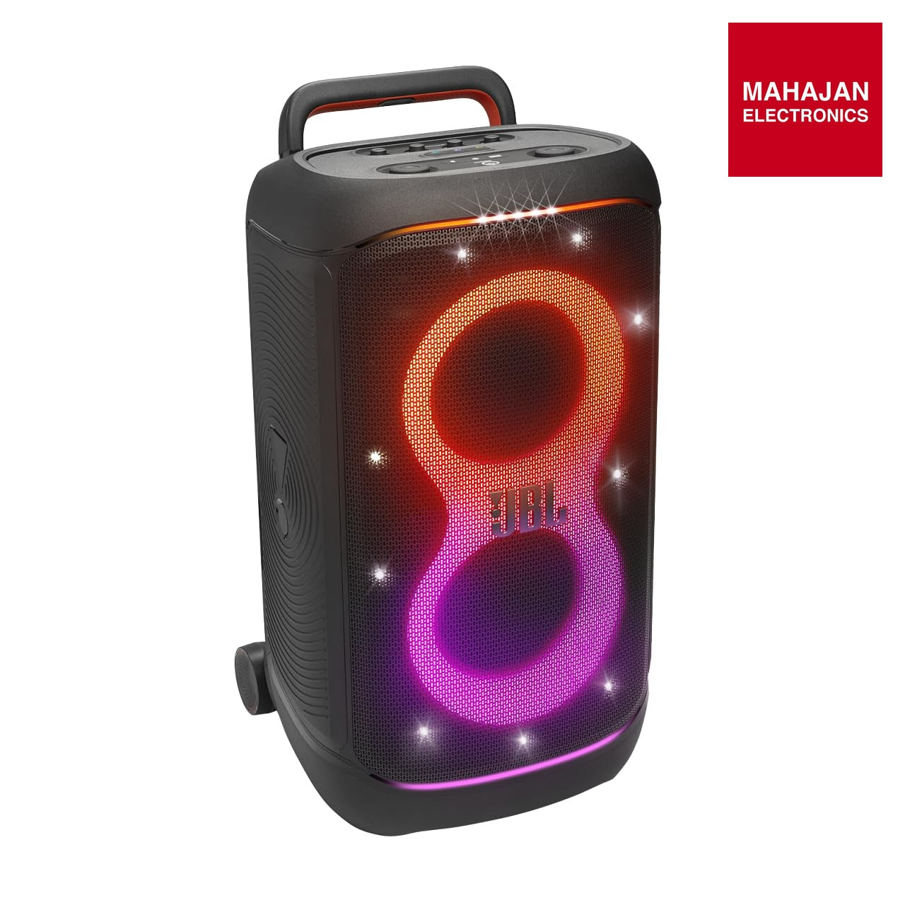 JBL Partybox 520 Wireless Bluetooth Party Speaker with Wireless Mic, Electrifying AI Sound Boost, Upto 15Hrs – Mahajan Electronics Online.