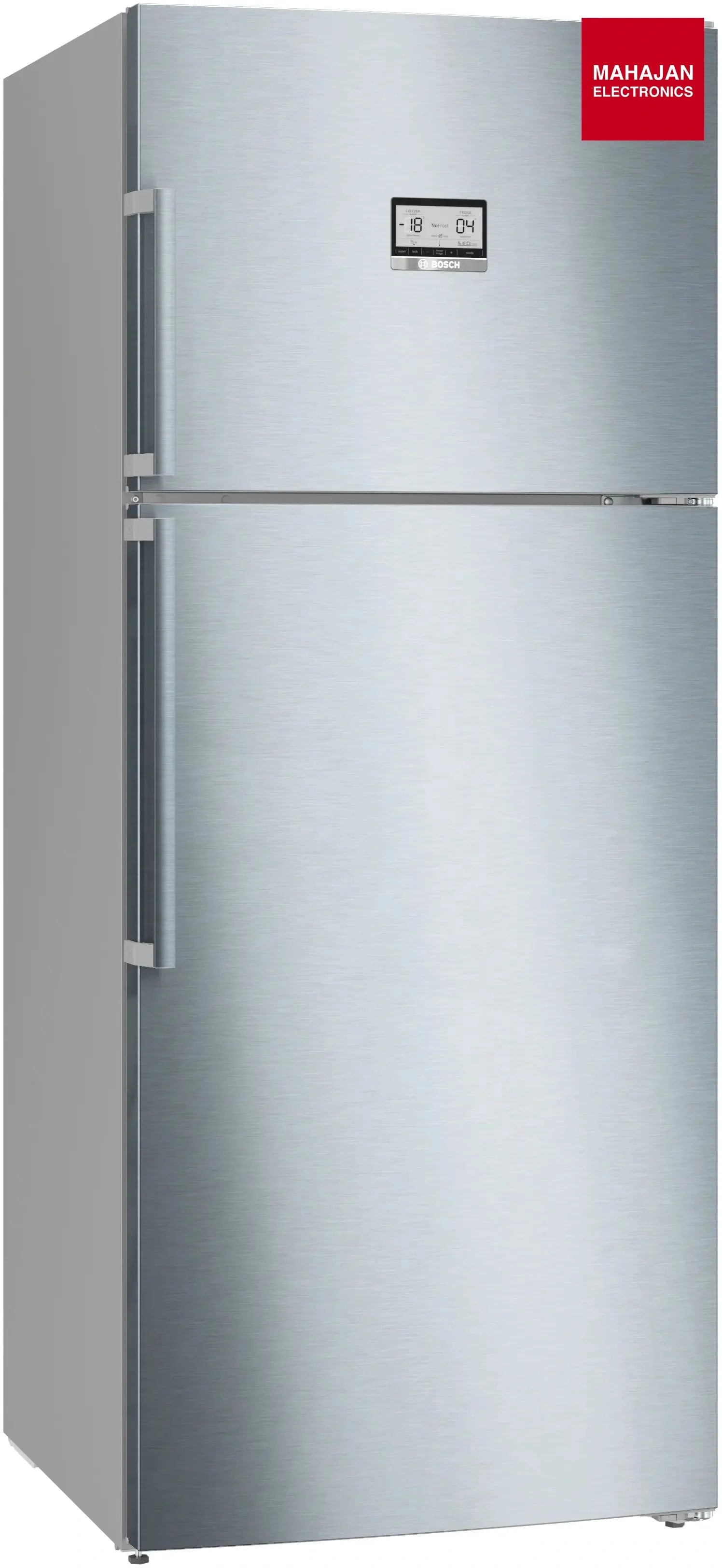 Bosch KDN76AID0I 542 LSeries 6 free-standing fridge-freezer with freezer at top 186 x 75 cm Stainless steel – Mahajan Electronics Online.