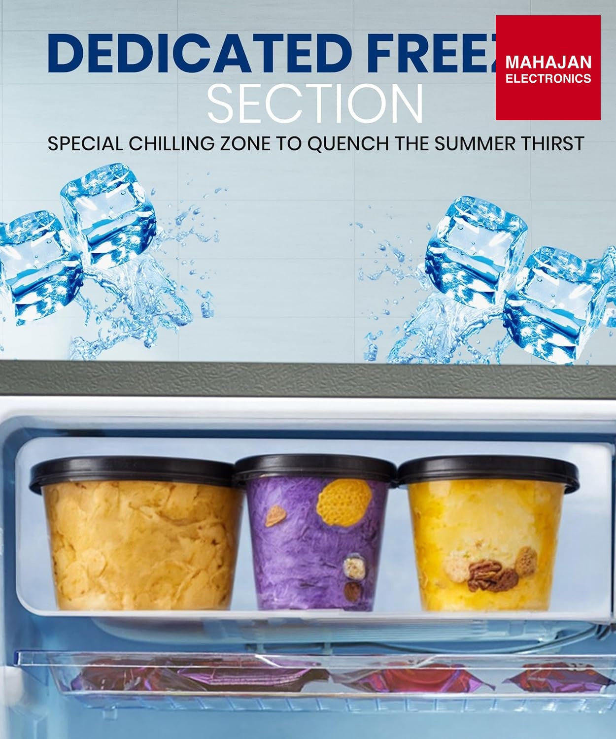 Lloyd GLDE111NMGCF 92 L Direct Cool Single Door 1 Star Refrigerator with Dedicated Freezer Section Big Bottle – Mahajan Electronics Online.