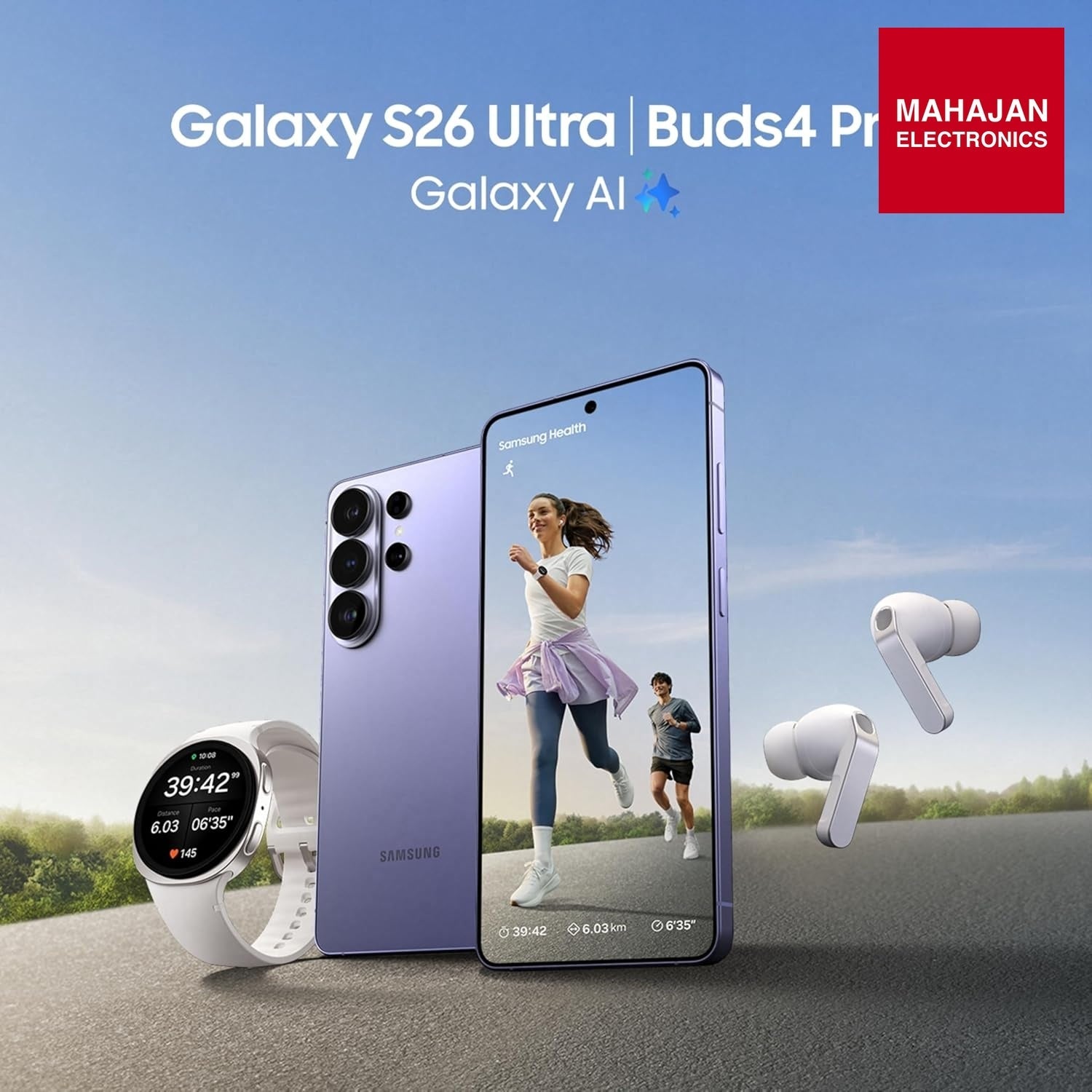 Samsung Galaxy S26 Ultra 5G (Black, 12GB RAM, 512GB Storage) with Built-in Privacy Display, AI Phone, Photo Assist, Creative Studio, 200MP Camera, 5000mAh Battery and Snapdragon 8 Elite Gen 5 Mahajan electronics Online