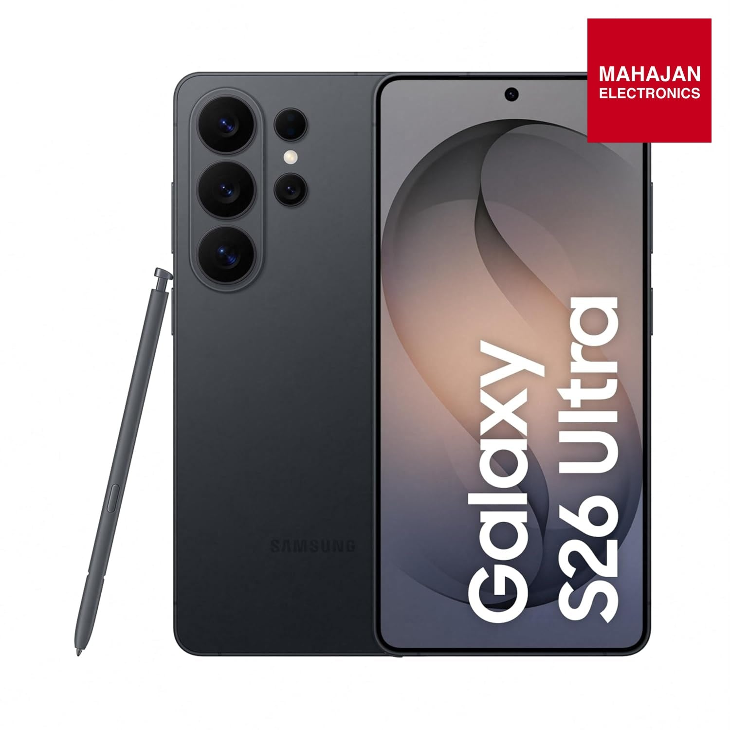 Samsung Galaxy S26 Ultra 5G (Black, 12GB RAM, 512GB Storage) with Built-in Privacy Display, AI Phone, Photo Assist, Creative Studio, 200MP Camera, 5000mAh Battery and Snapdragon 8 Elite Gen 5 Mahajan electronics Online