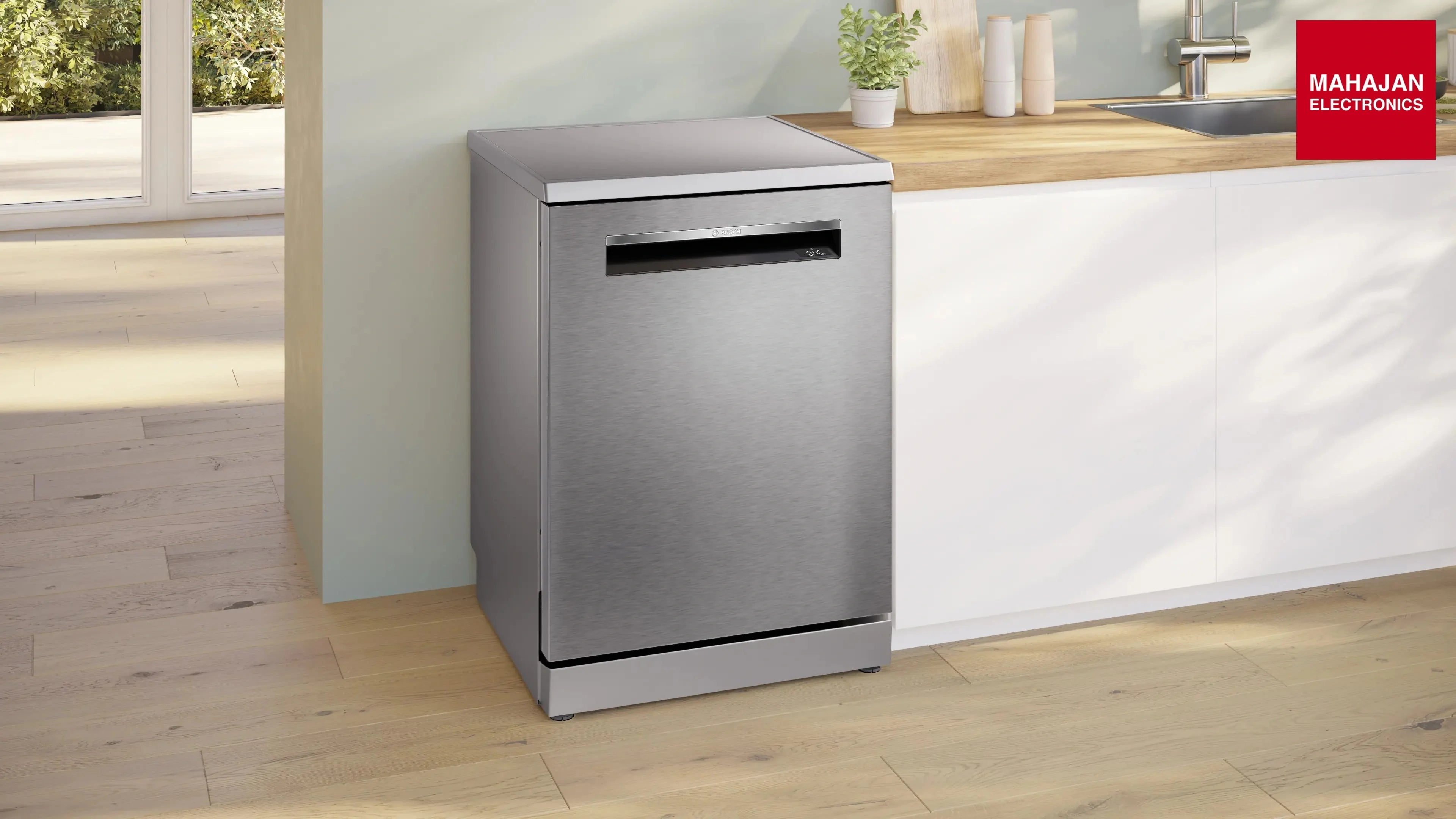 Bosch SMP6HMI00I Series 6 Bosch free-standing dishwasher 60 cm Brushed steel anti-fingerprint – Mahajan Electronics Online.