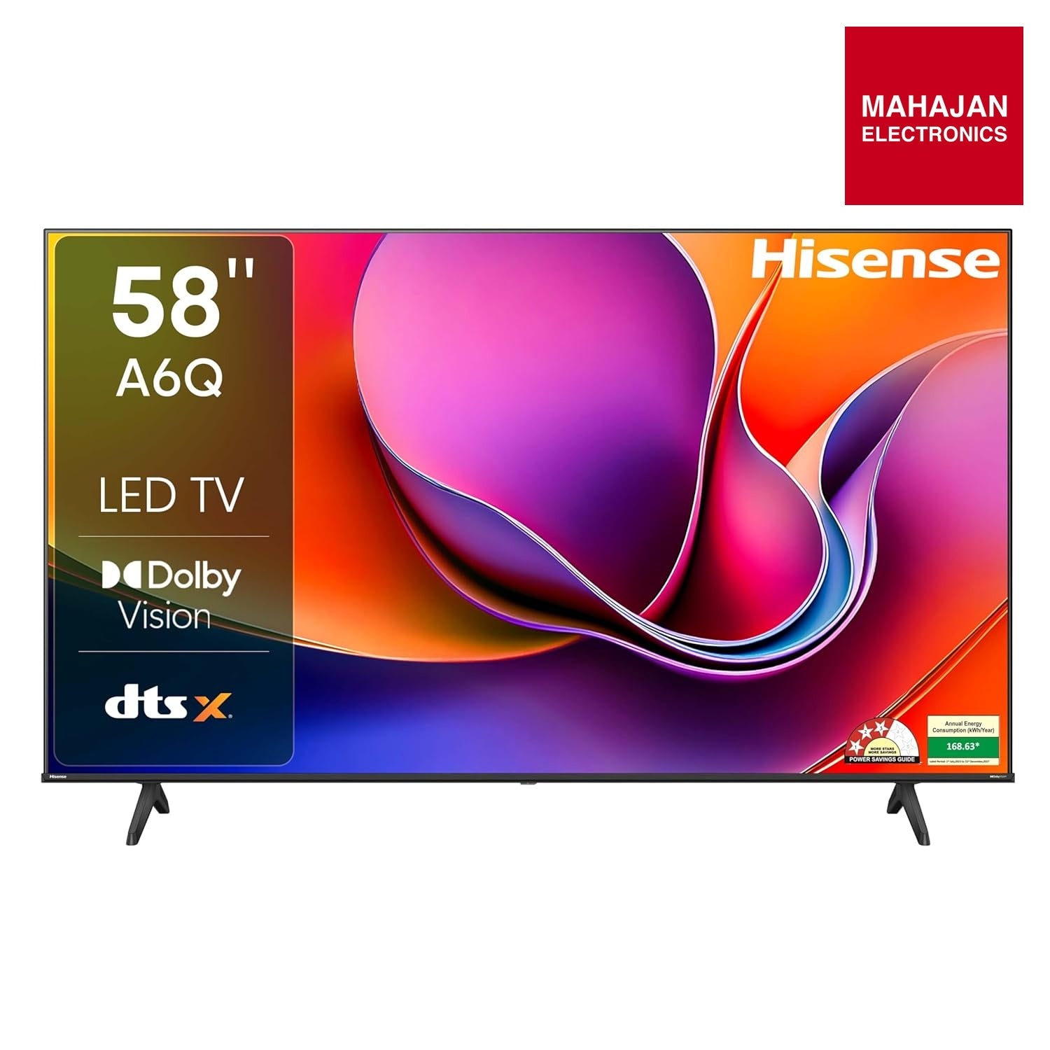 Hisense 146cm (58 inches) A6Q Series 4K Ultra HD Smart LED TV 58A6Q (Black) – Mahajan Electronics Online.
