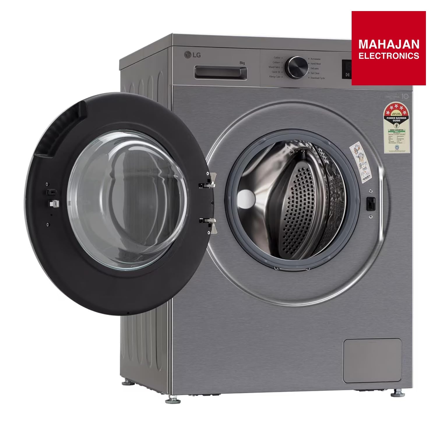 LG FHB1208Z4P 8 Kg 5 Star Inverter Direct Drive Front Load Washing Machine ( Platinum Silver – Mahajan Electronics Online.
