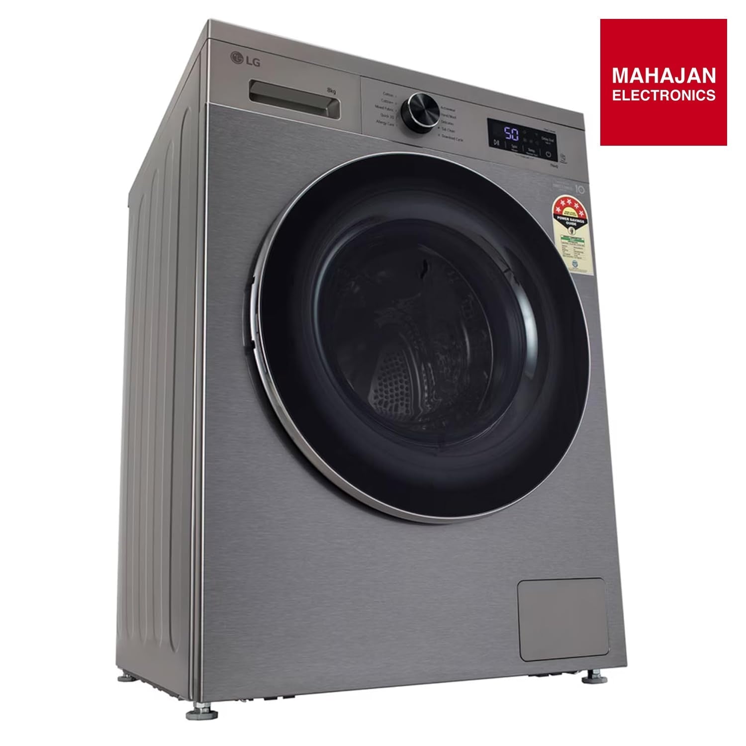 LG FHB1208Z4P 8 Kg 5 Star Inverter Direct Drive Front Load Washing Machine ( Platinum Silver – Mahajan Electronics Online.