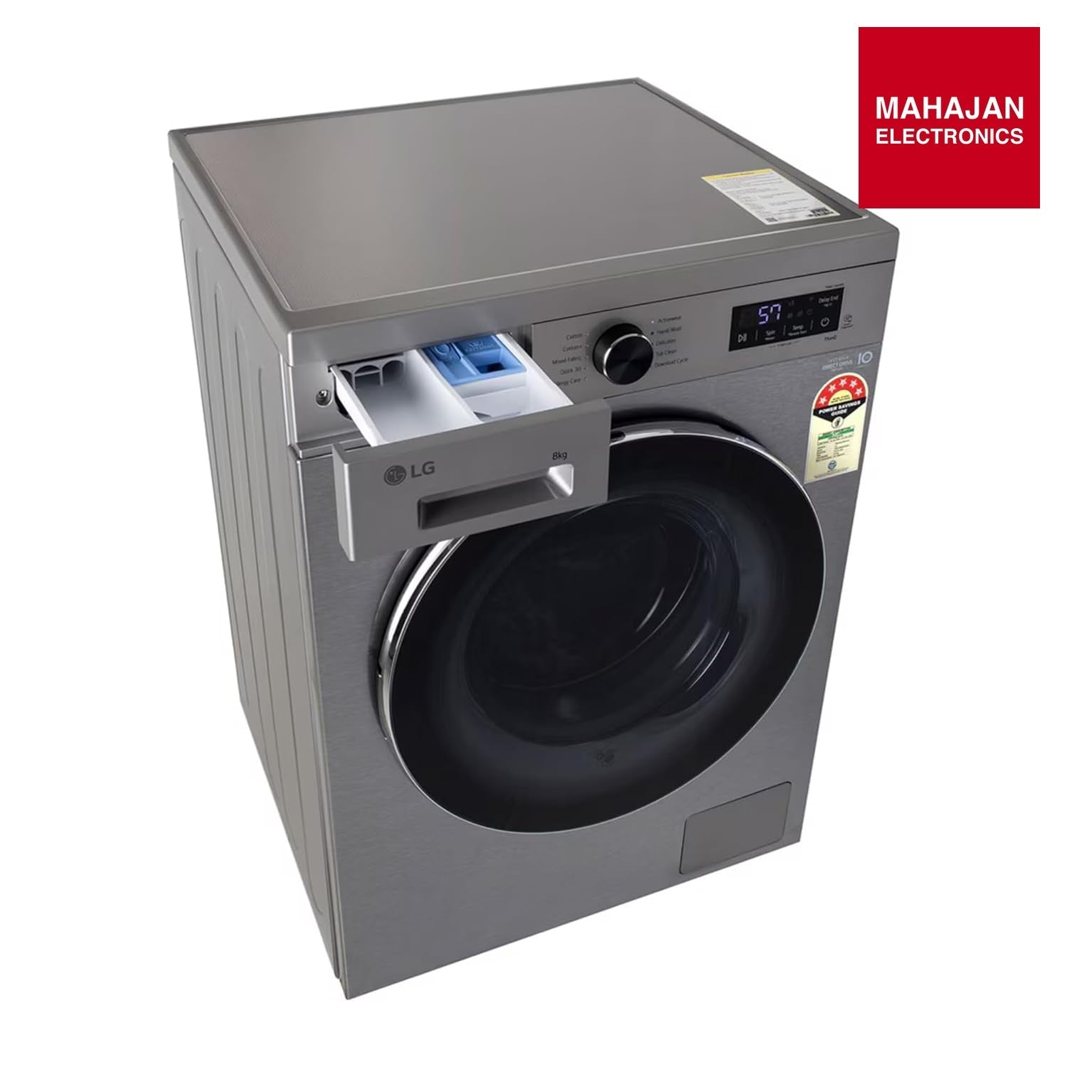 LG FHB1208Z4P 8 Kg 5 Star Inverter Direct Drive Front Load Washing Machine ( Platinum Silver – Mahajan Electronics Online.