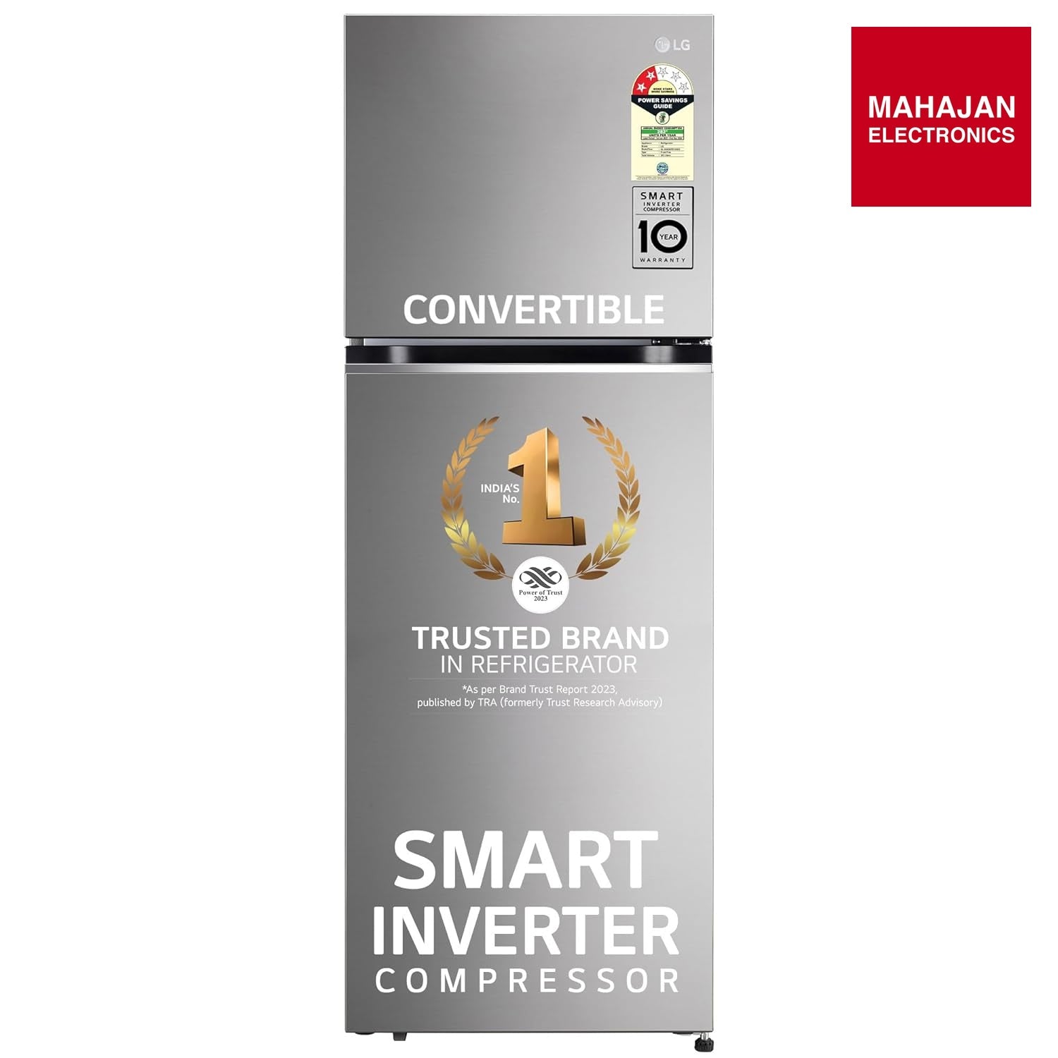 LG GLT3426SNPZ 343L 2 Star Frost Free Double Door Refrigerator (Smart Inverter Compressor, Convertible – Mahajan Electronics Online.