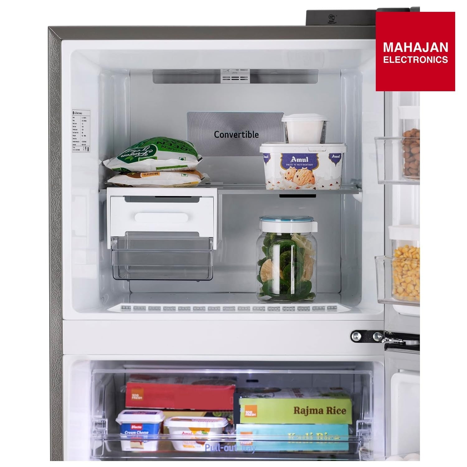 LG GLT3426SNPZ 343L 2 Star Frost Free Double Door Refrigerator (Smart Inverter Compressor, Convertible – Mahajan Electronics Online.