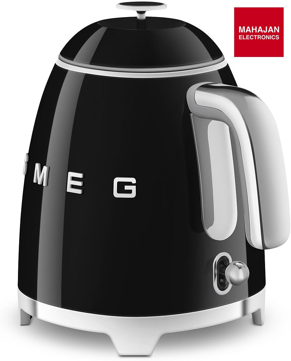 SMEG KLF05BLEU Mini 50's Retro Style 3 Cup Electric Kettle with Double Wall Anti Slip Base and Water Level – Mahajan Electronics Online.