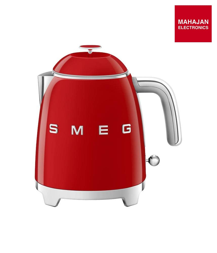 SMEG KLF05RDEU Mini 50's Retro Style 3 Cup Electric Kettle with Double Wall Anti Slip Base and Water Level – Mahajan Electronics Online.
