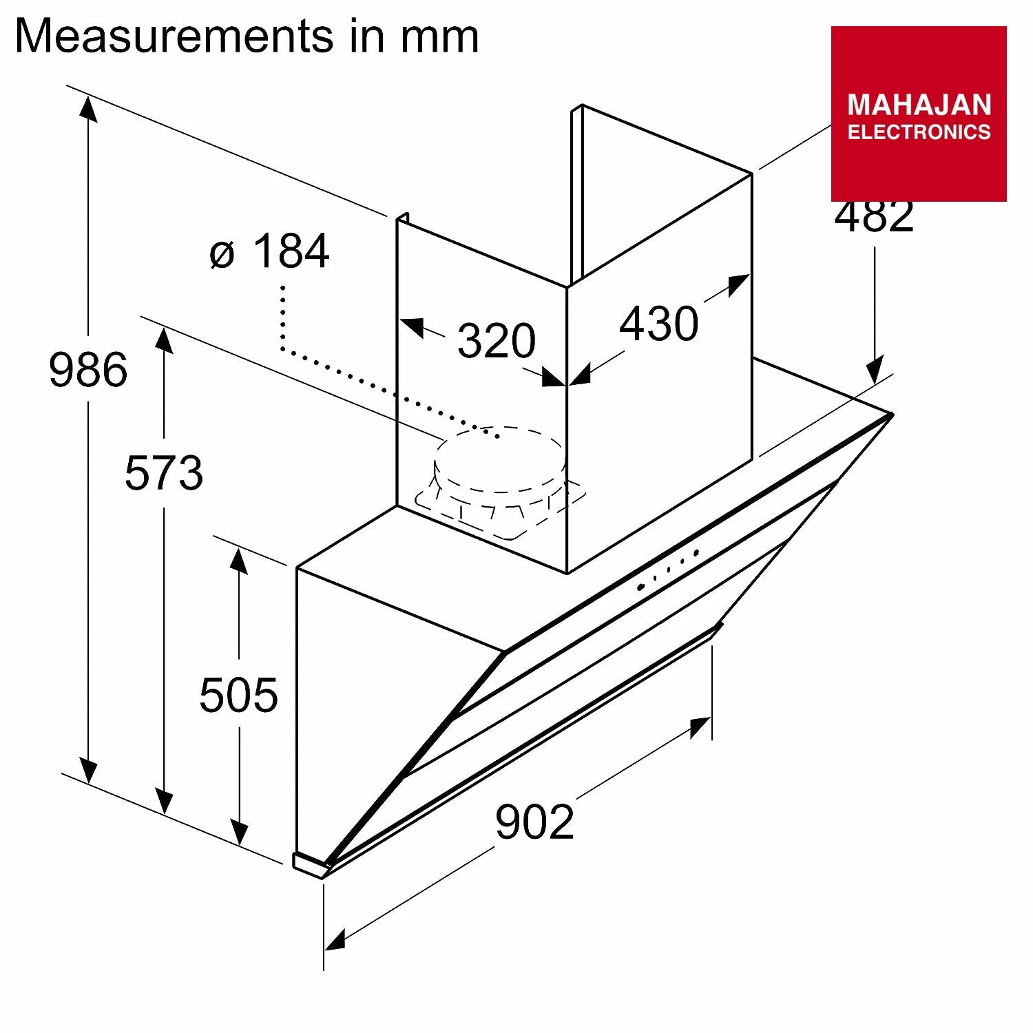 Bosch DWKA98G60I Serie | 4 Wall mounted hoods 90 cm 800 m3/hr Stainless steel Chimney , 3 high efﬁcient mesh ﬁlters Bosch
