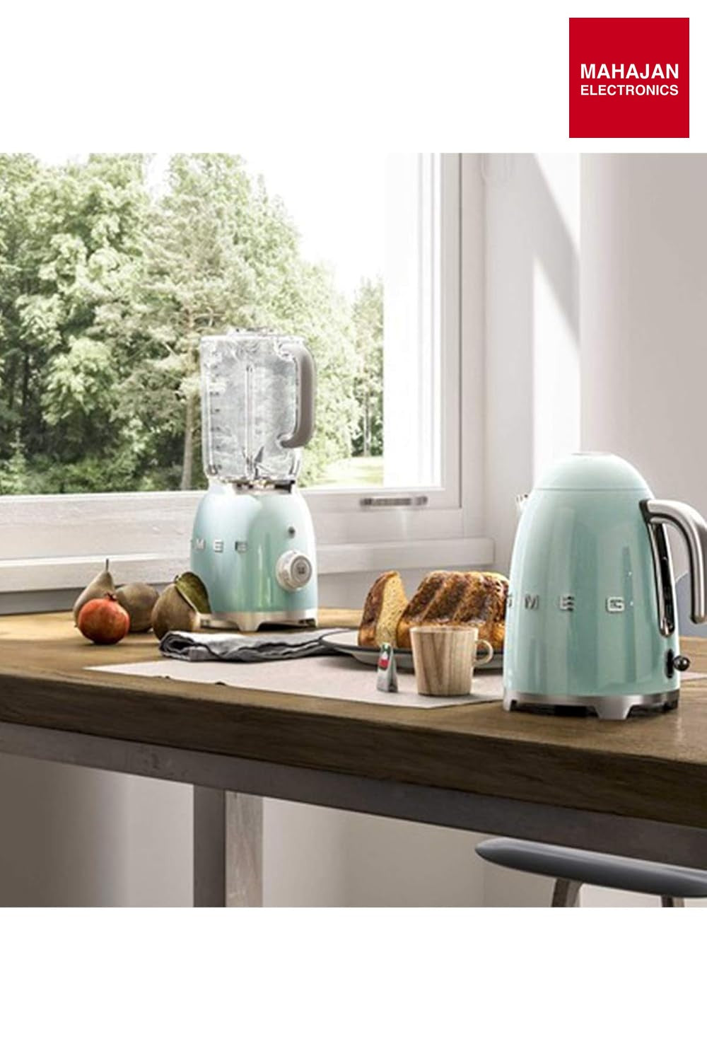 SMEG KLF04PGEU Variable temperature kettle Pastel Green 50's Style Aesthetic – Mahajan Electronics Online.