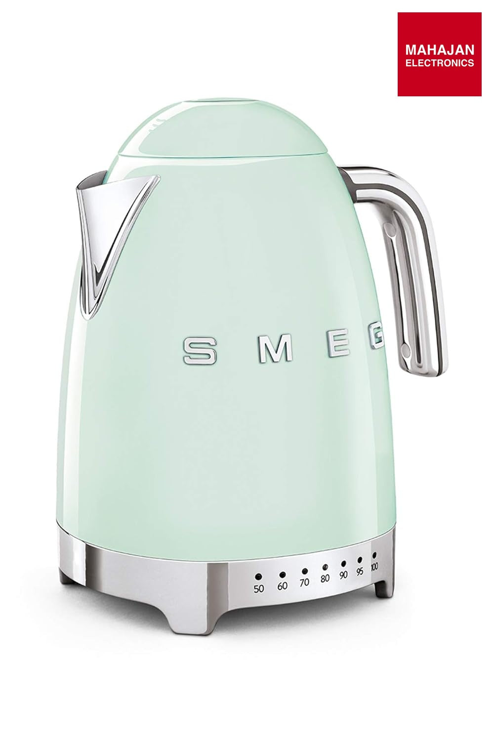 SMEG KLF04PGEU Variable temperature kettle Pastel Green 50's Style Aesthetic – Mahajan Electronics Online.