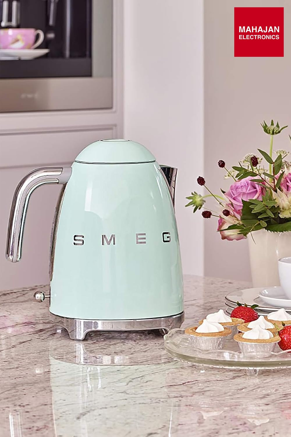 SMEG KLF04PGEU Variable temperature kettle Pastel Green 50's Style Aesthetic – Mahajan Electronics Online.