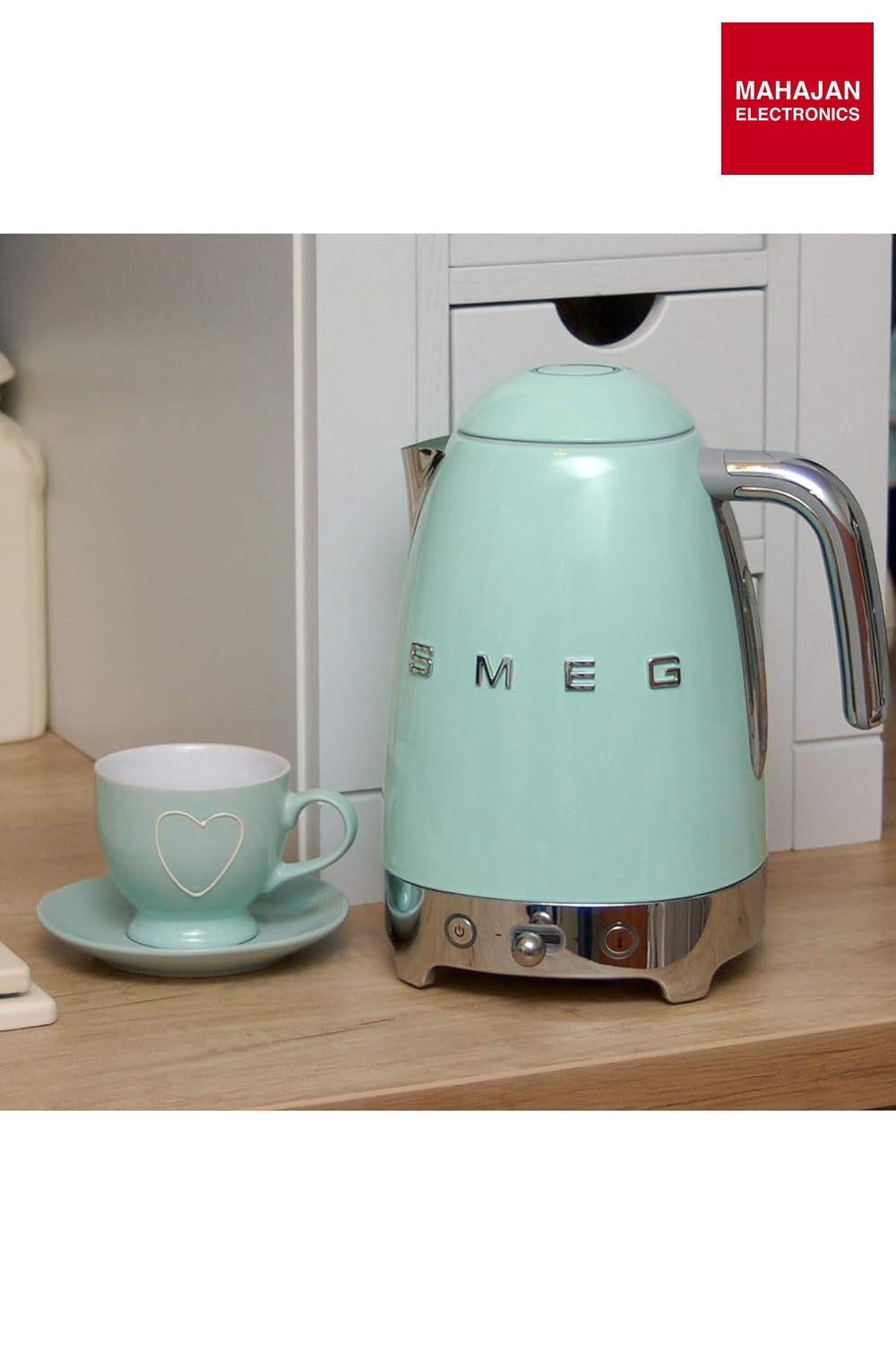 SMEG KLF04PGEU Variable temperature kettle Pastel Green 50's Style Aesthetic – Mahajan Electronics Online.
