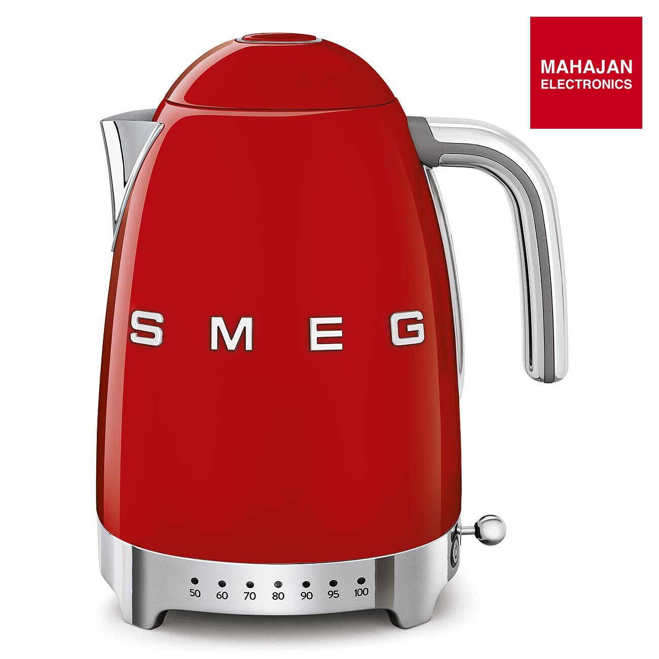 SMEG KLF04RDEU Variable temperature kettle Red 50's Style Aesthetic Mahajan Electronics – Mahajan Electronics Online.