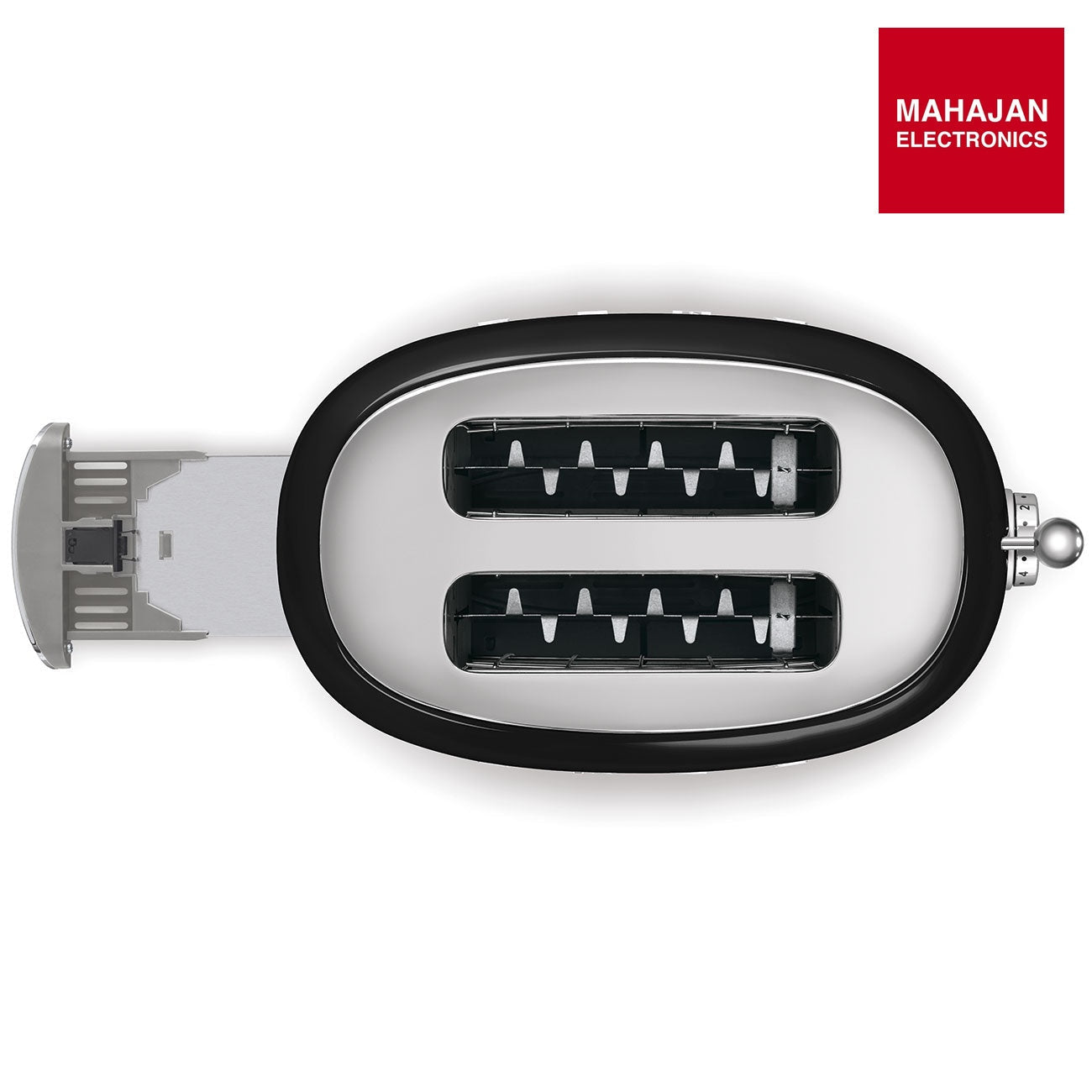SMEG TSF01BLEU 2 slice Toaster Black, Glossy 50's Style Aesthetic – Mahajan Electronics Online.