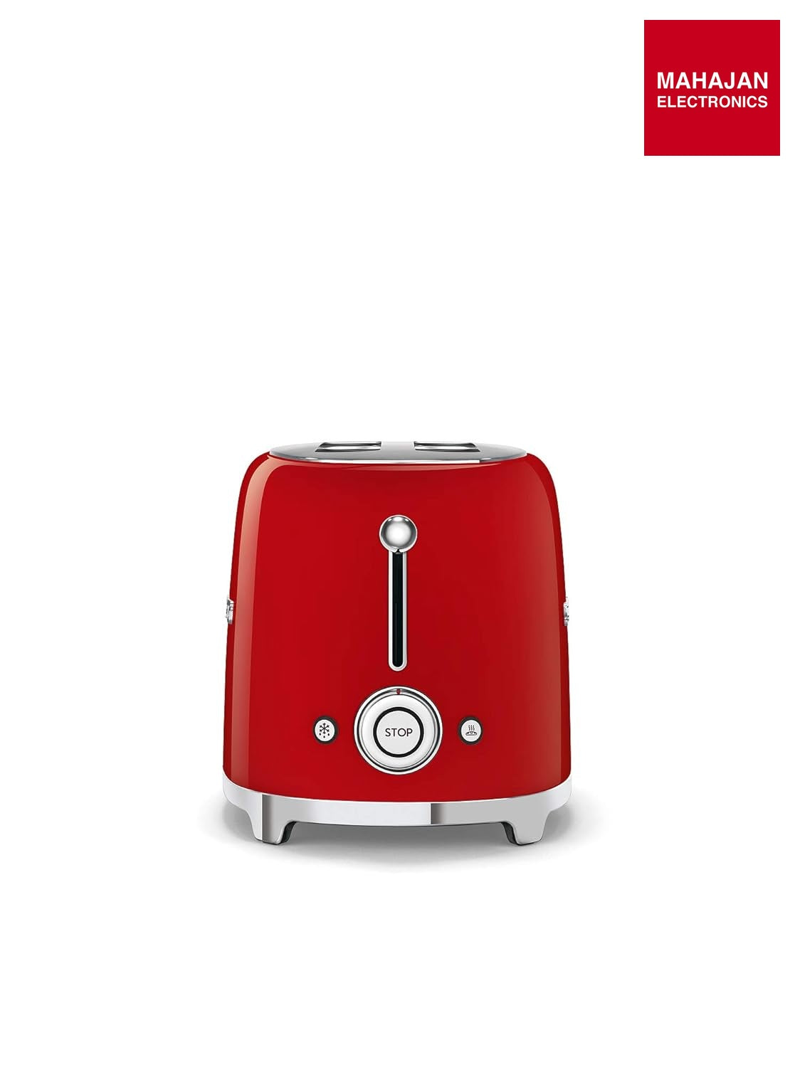 SMEG TSF01RDEU 2 slice Toaster Red, Glossy 50's Style Aesthetic Mahajan Electronics – Mahajan Electronics Online.