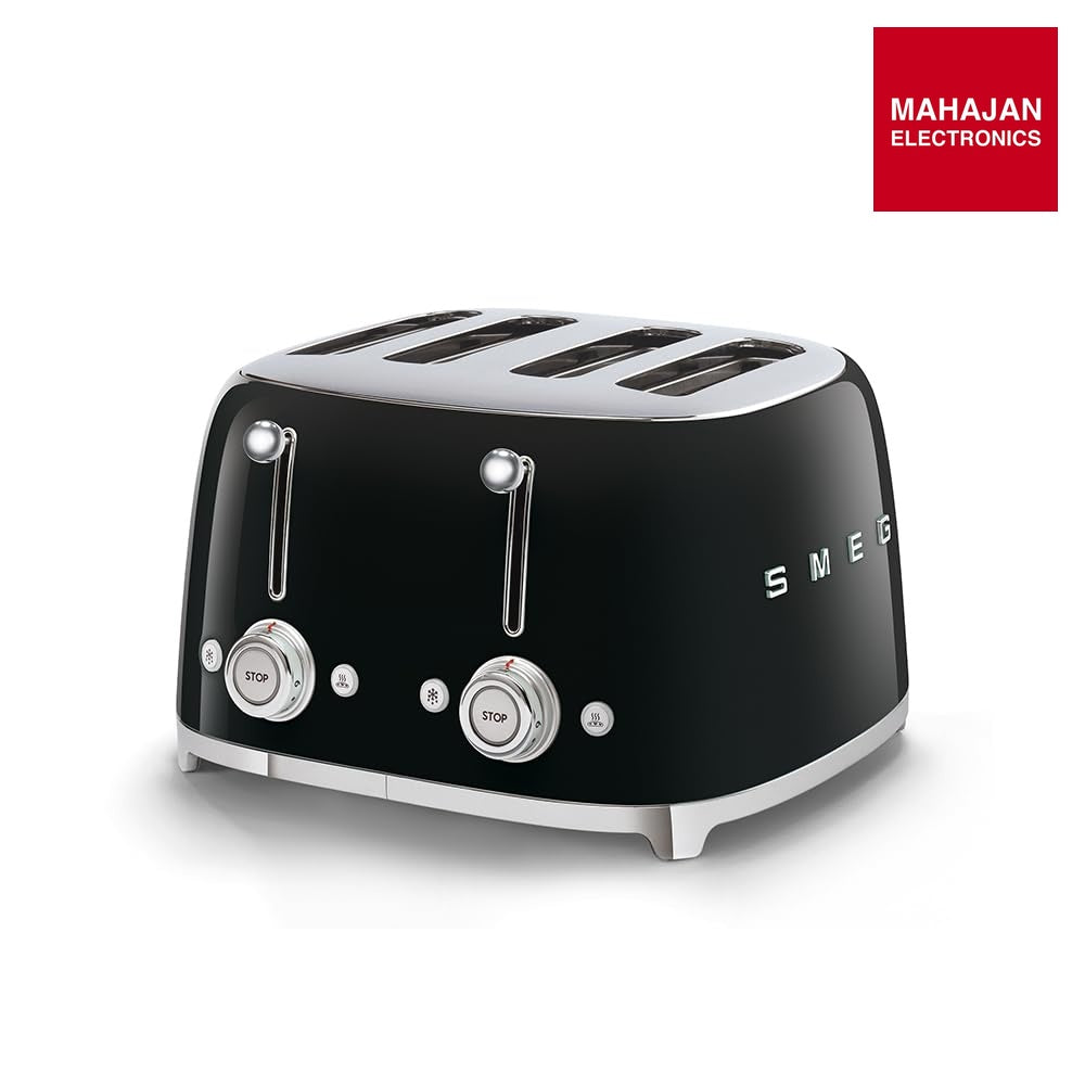 SMEG TSF03BLEU | Toaster 4 slices 50's Style | Colour : black – Mahajan Electronics Online.