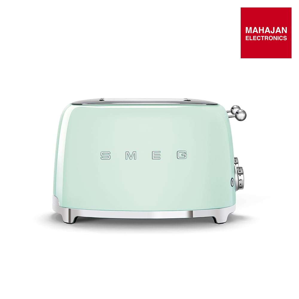 SMEG TSF03PGEU| Toaster 4 slices 50's Style | Colour : Pastel Green – Mahajan Electronics Online.