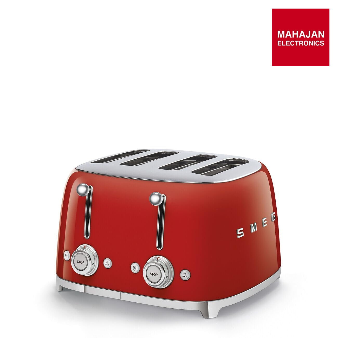 SMEG TSF03RDEU| Toaster 4 slices 50's Style | Colour : Red – Mahajan Electronics Online.