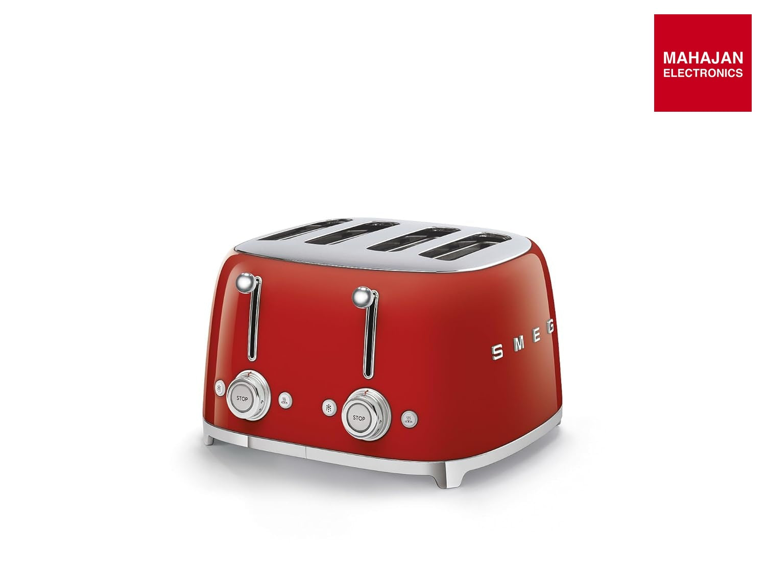 SMEG TSF03RDEU| Toaster 4 slices 50's Style | Colour : Red – Mahajan Electronics Online.