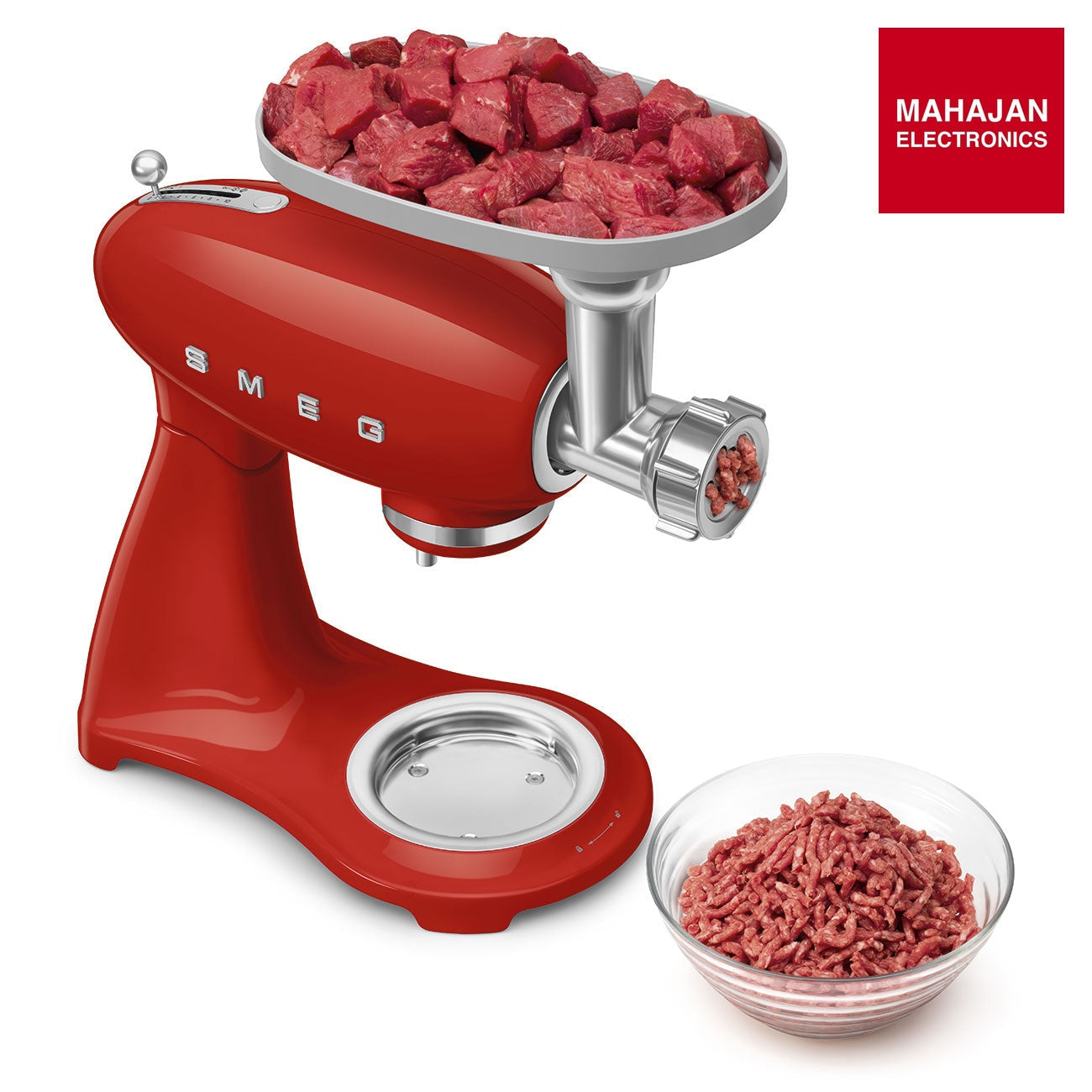 SMEG SMF05RDEU Stand Mixer Full Red 800w – Mahajan Electronics Online.