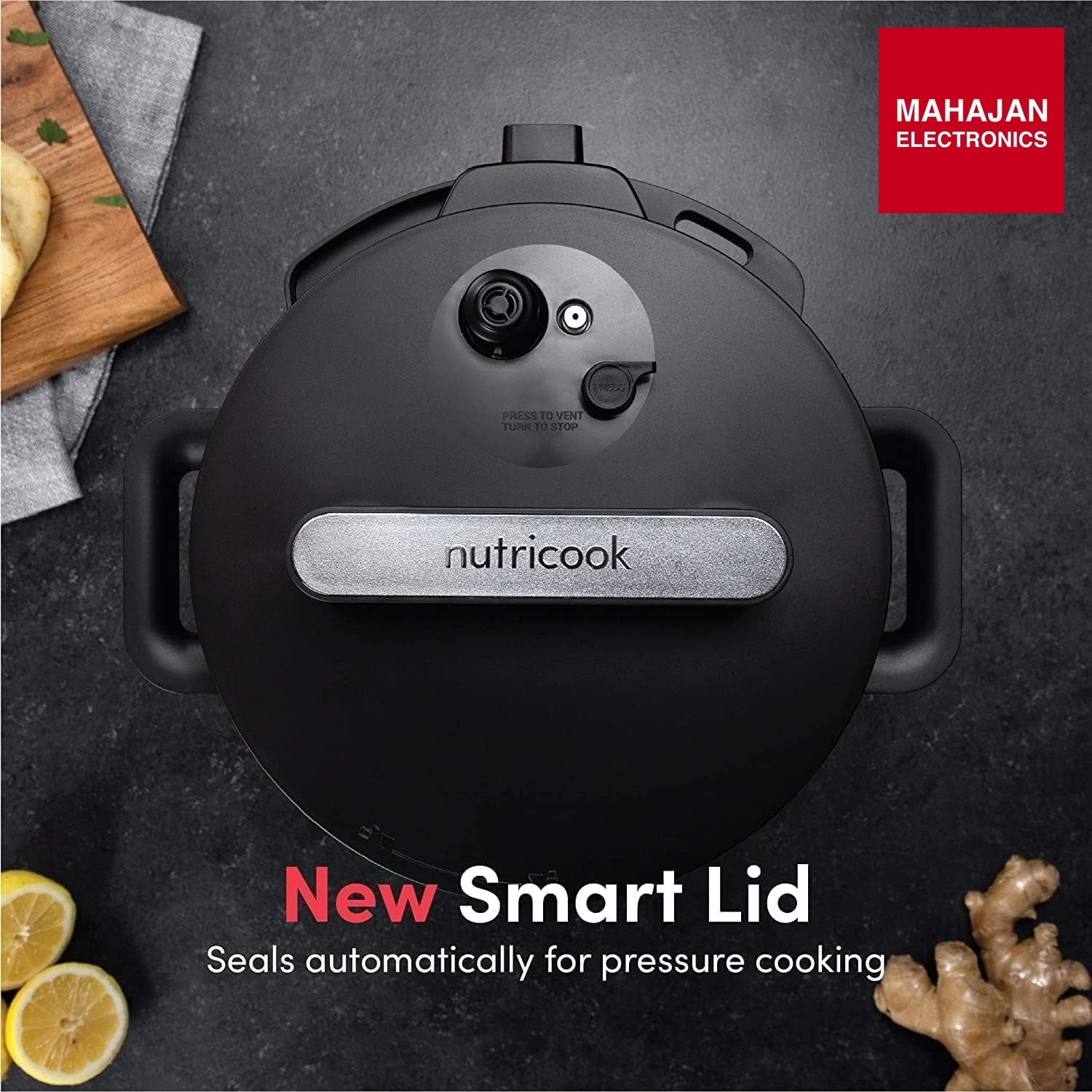 Nutricook SP208K Stainless Steel Smart Pot 2 (8 QT | 7.7 Litre), 1000W, 9 In 1 Instant Programmable Electric – Mahajan Electronics Online.