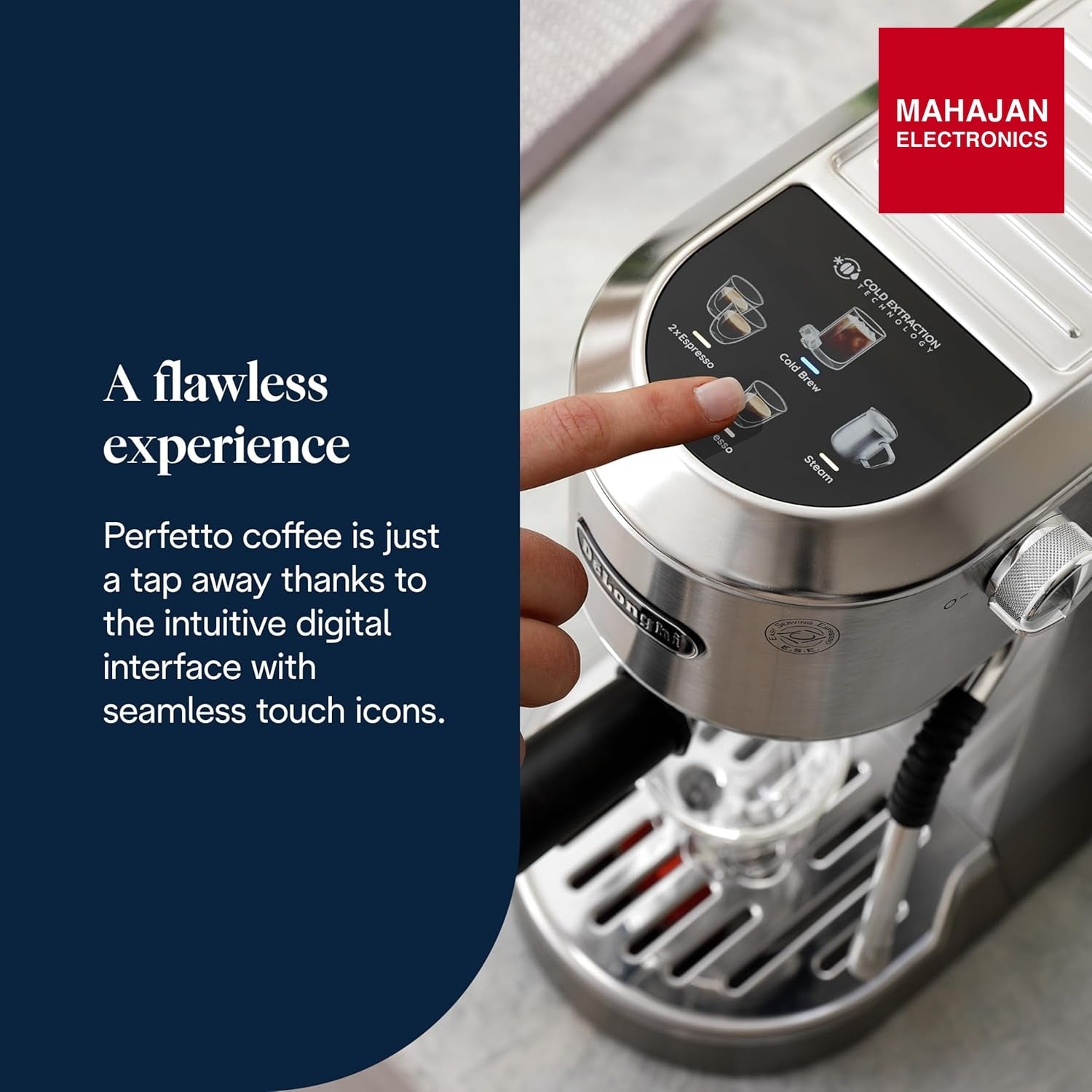 DeLonghi Dedica Duo EC890.M, Barista Coffee Machine with Pump, Espresso and Cold Brew, Manual Coffee Machine – Mahajan Electronics Online.