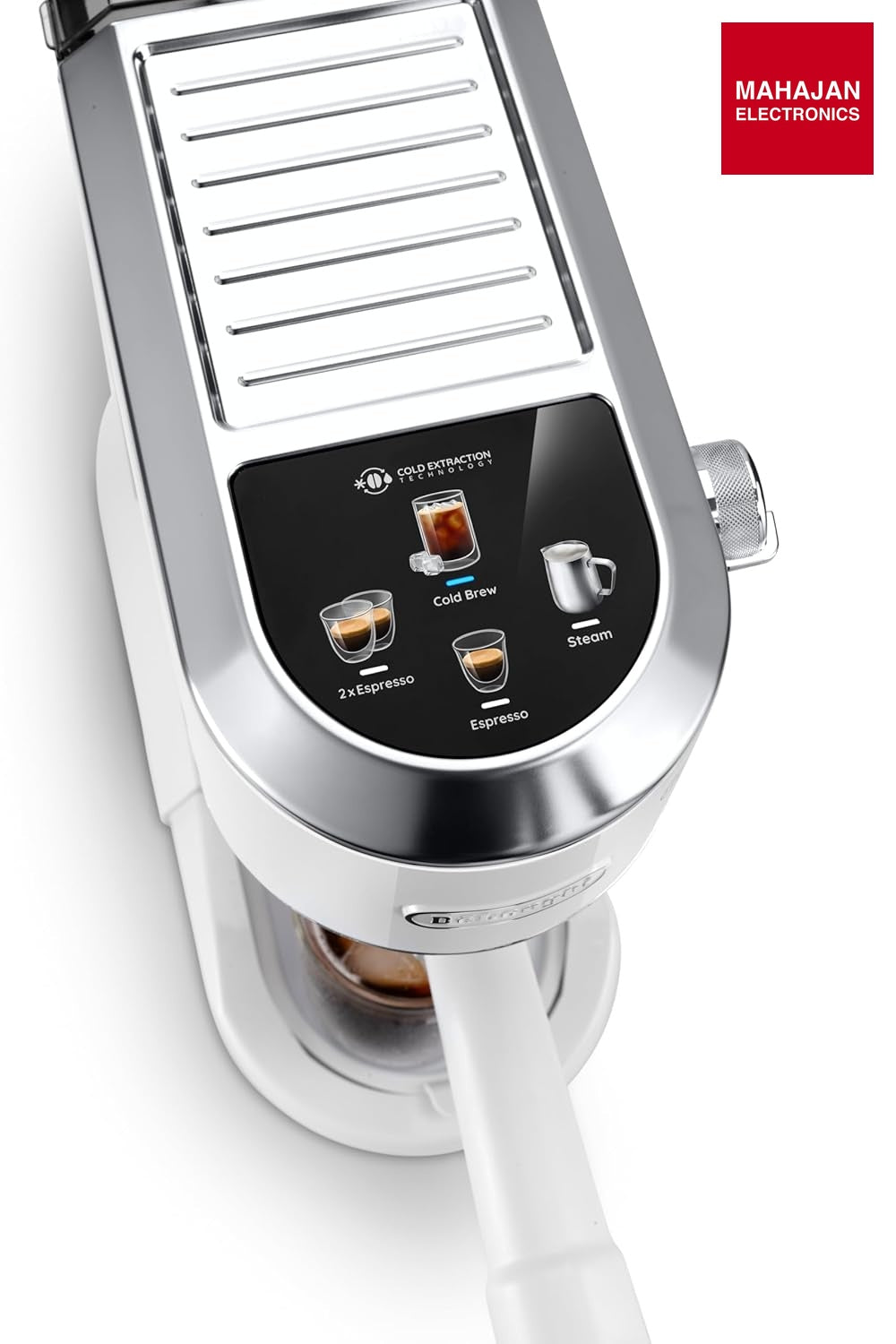 DeLonghi Dedica EC890.WI Compact Espresso machine - Stainless Steel Coffee Maker with Milk Frother Steam – Mahajan Electronics Online.