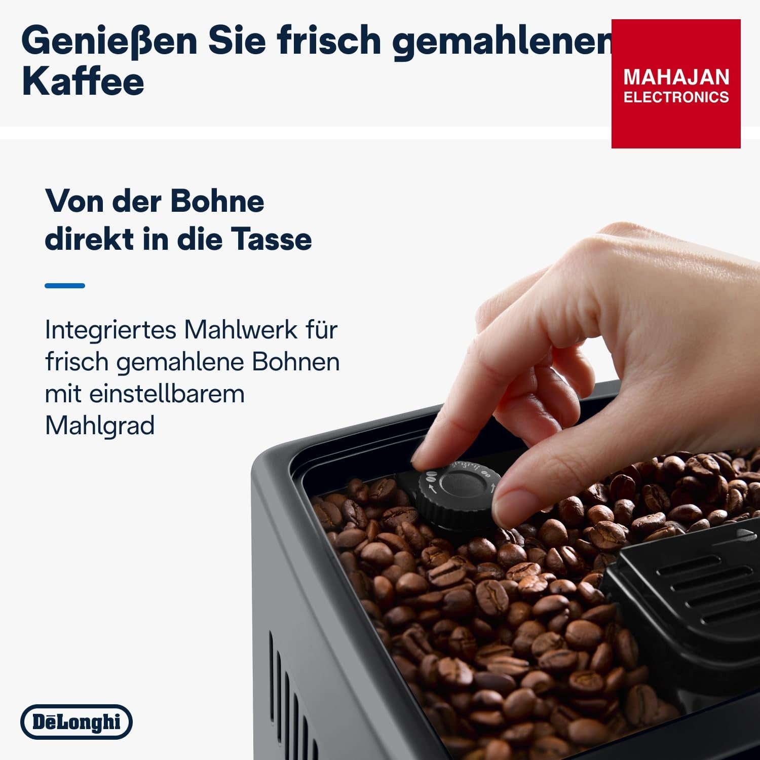 DeLonghi ECAM380.95.TB Dinamica Plus Fully Automatic Coffee Machine, Original Italian Brand, 24+ Hot & Cold – Mahajan Electronics Online.