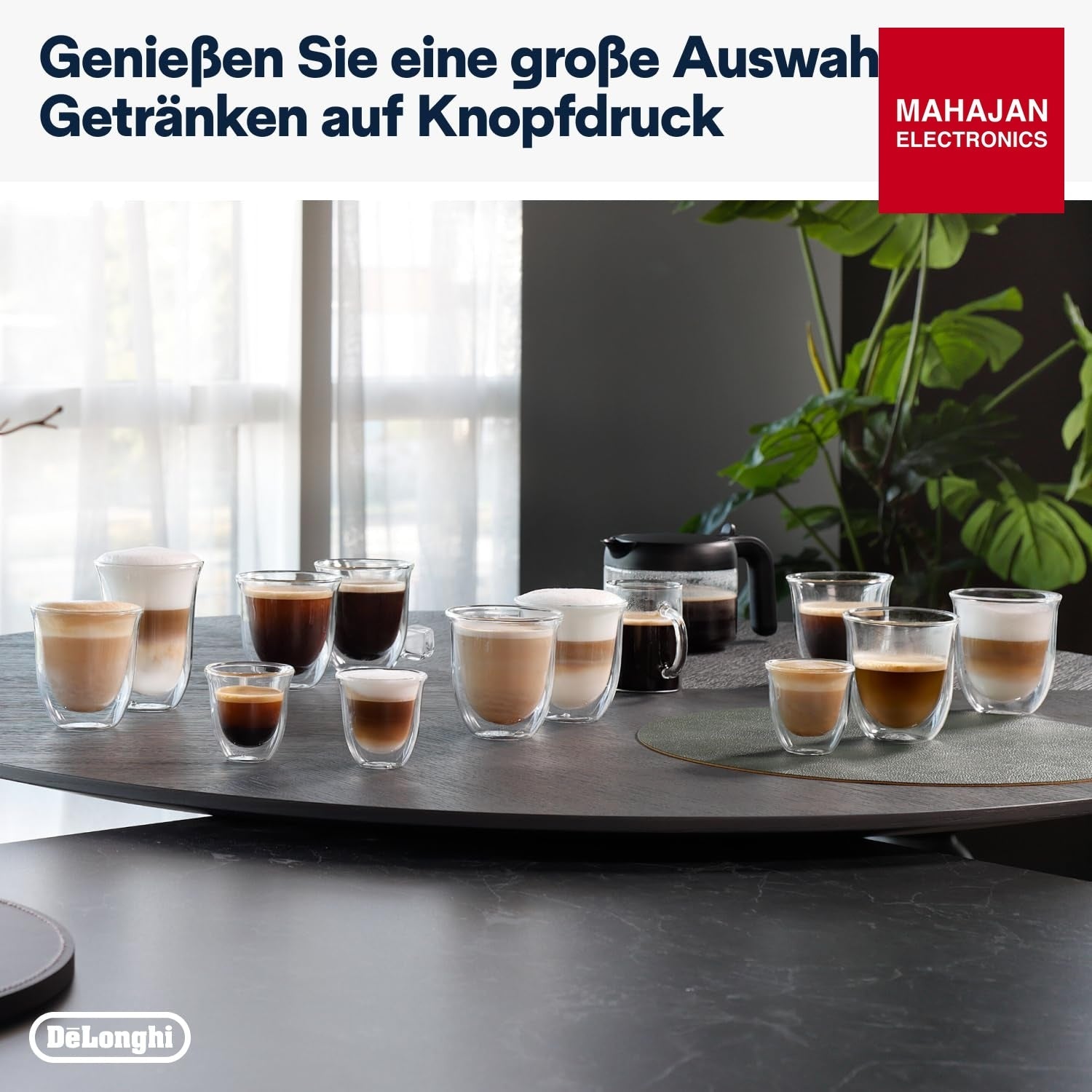 DeLonghi ECAM380.95.TB Dinamica Plus Fully Automatic Coffee Machine, Original Italian Brand, 24+ Hot & Cold – Mahajan Electronics Online.