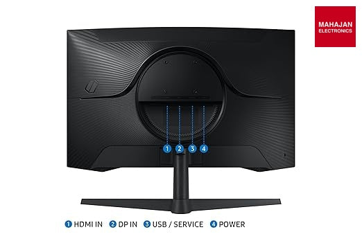 Samsung 27" (68.5cm)LS27CG550EWXXL|Black Odyssey G5 2K Curved Gaming Monitor|QHD 2560 X 1440|1000R – Mahajan Electronics Online.