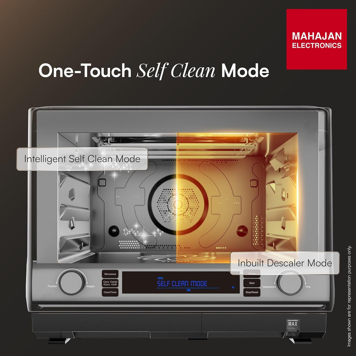 IFB 34FBBSC2 34L, 1000 W, FlatBed with Inverter Technology, 63 Autocook menus, PowerSteam, 6 Power levels, SelfClean, Steralise mode, LCD Display, Convection & Grill Microwave Oven (34FBBSC2, Metallic Grey) mahajan electronics onilne