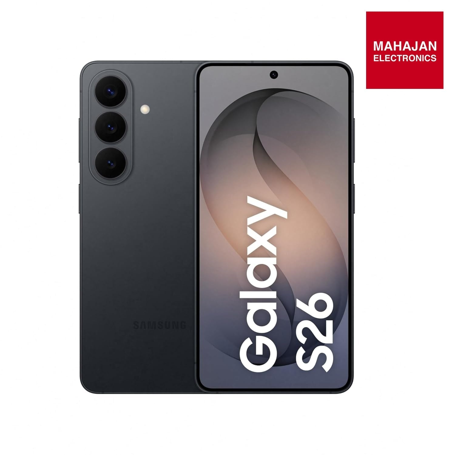 Samsung Galaxy S26 5G (Black, 12GB RAM, 256GB Storage), AI Phone, Photo Assist, Creative Studio, 50MP Camera – Mahajan Electronics Online.