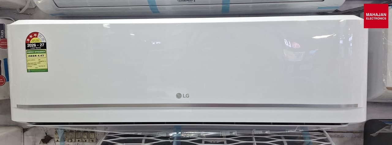 LG AS-C19MNXE 1.5 Ton 3 Star (2026 Fix Speed) Split AC – Copper Condenser, R32 Refrigerant, White 2026 – Mahajan Electronics Online.