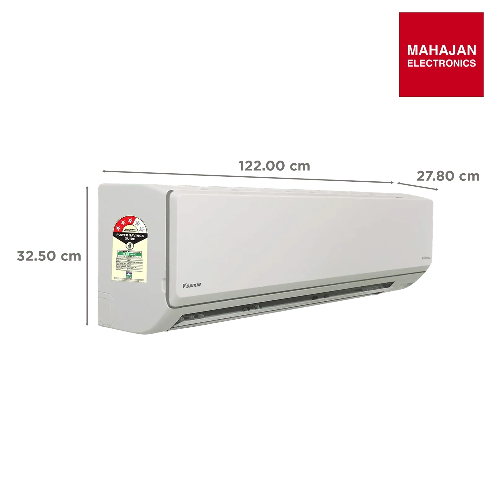 Daikin FTKL90XV16LAA 2.6 Ton 4 (2026) Star Inverter Split AC with PM 2.5 Filter, 16m Air Throw, Swing – Mahajan Electronics Online.