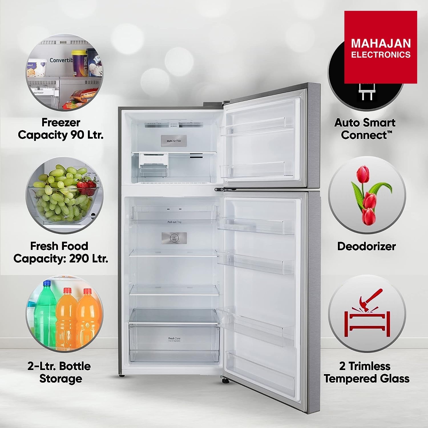 LG GLT3216NFDS 322L 1 Star Frost Free Double Door Refrigerator 2026 Mahajan Electronics Online