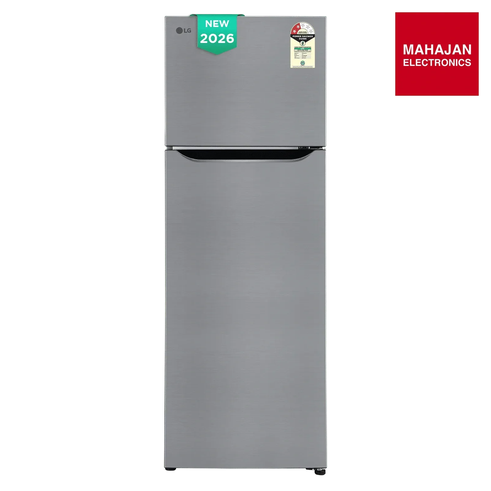 LG GLT2926PDPZ 288 Litres 2 Star Frost Free Double Door Convertible Refrigerator with Smart Diagnosis ( Shiny Steel) (2026 Model) Mahajan Electronics Online