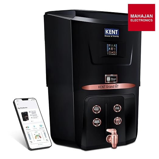 KENT Grand IoT RO Water Purifier| RO+UV+UF+Alk+Cu+TDS Control+UV in Tank | IoT Enabled | Fully Automatic – Mahajan Electronics Online.