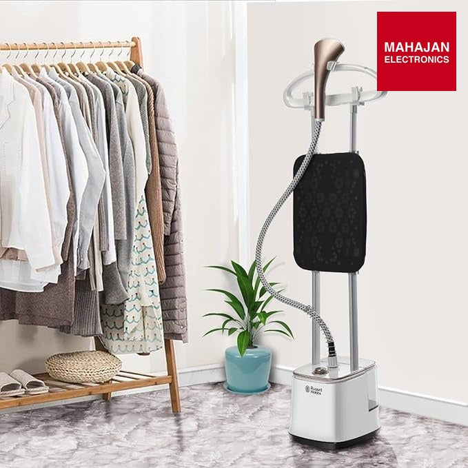 Russell Hobbs RGS 2000-Pro M Professional Garment Steamer | 2000W Power | 10 Steam Levels | 2.4L Detachable – Mahajan Electronics Online.