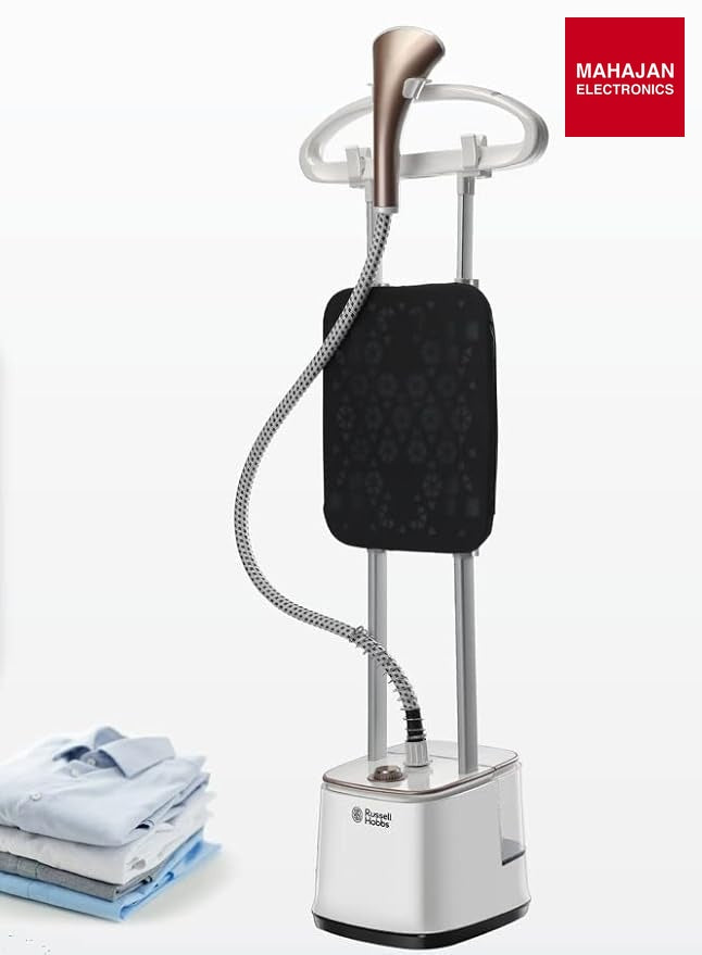 Russell Hobbs RGS 2000-Pro M Professional Garment Steamer | 2000W Power | 10 Steam Levels | 2.4L Detachable – Mahajan Electronics Online.