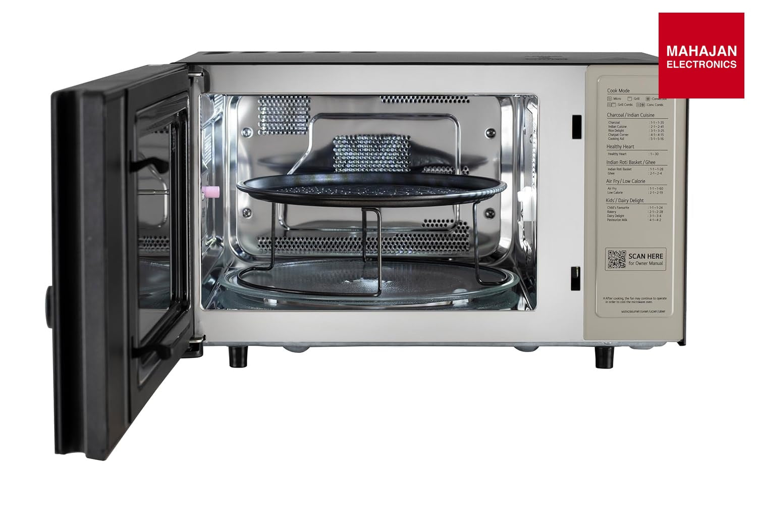 LG MJEN286UGWF 28 L, Convertible Microwave Oven with Air Fry, Charcoal Lighting Heater, Wi-Fi Enabled ( – Mahajan Electronics Online.