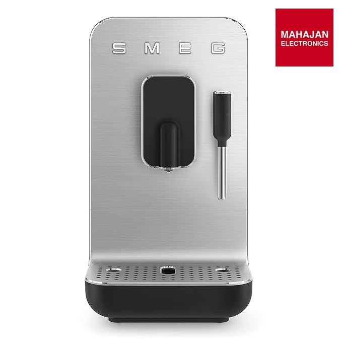 Smeg, BCC12BLMEU Automatic Espresso Coffee Machine, Steam Lance, Integrated Coffee Grinder, 1.4L Tank – Mahajan Electronics Online.