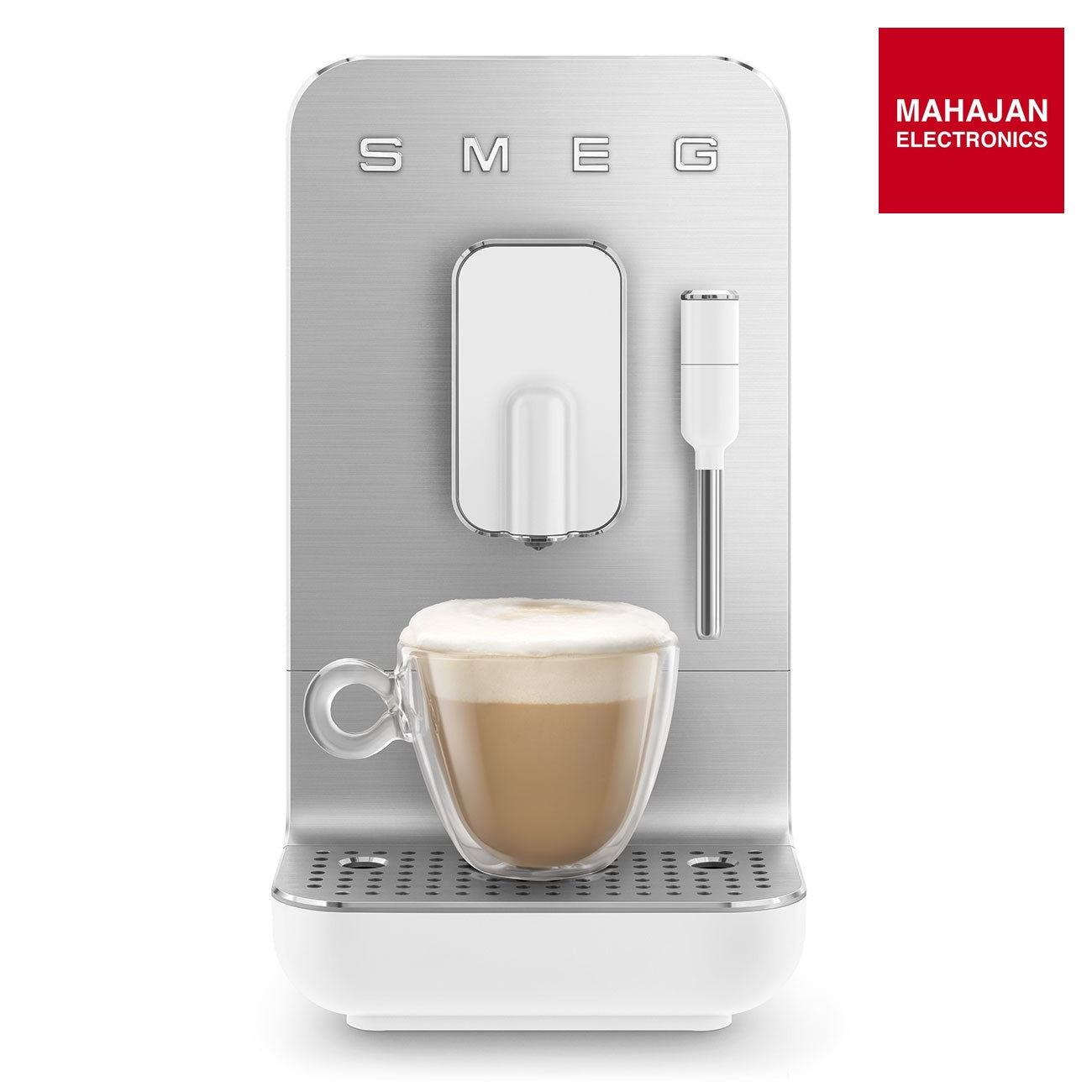 Smeg BCC12WHMEU White Automatic Coffee Machine, Original Italian Brand, One Touch Direct Bean to Cup, 6+ Hot – Mahajan Electronics Online.