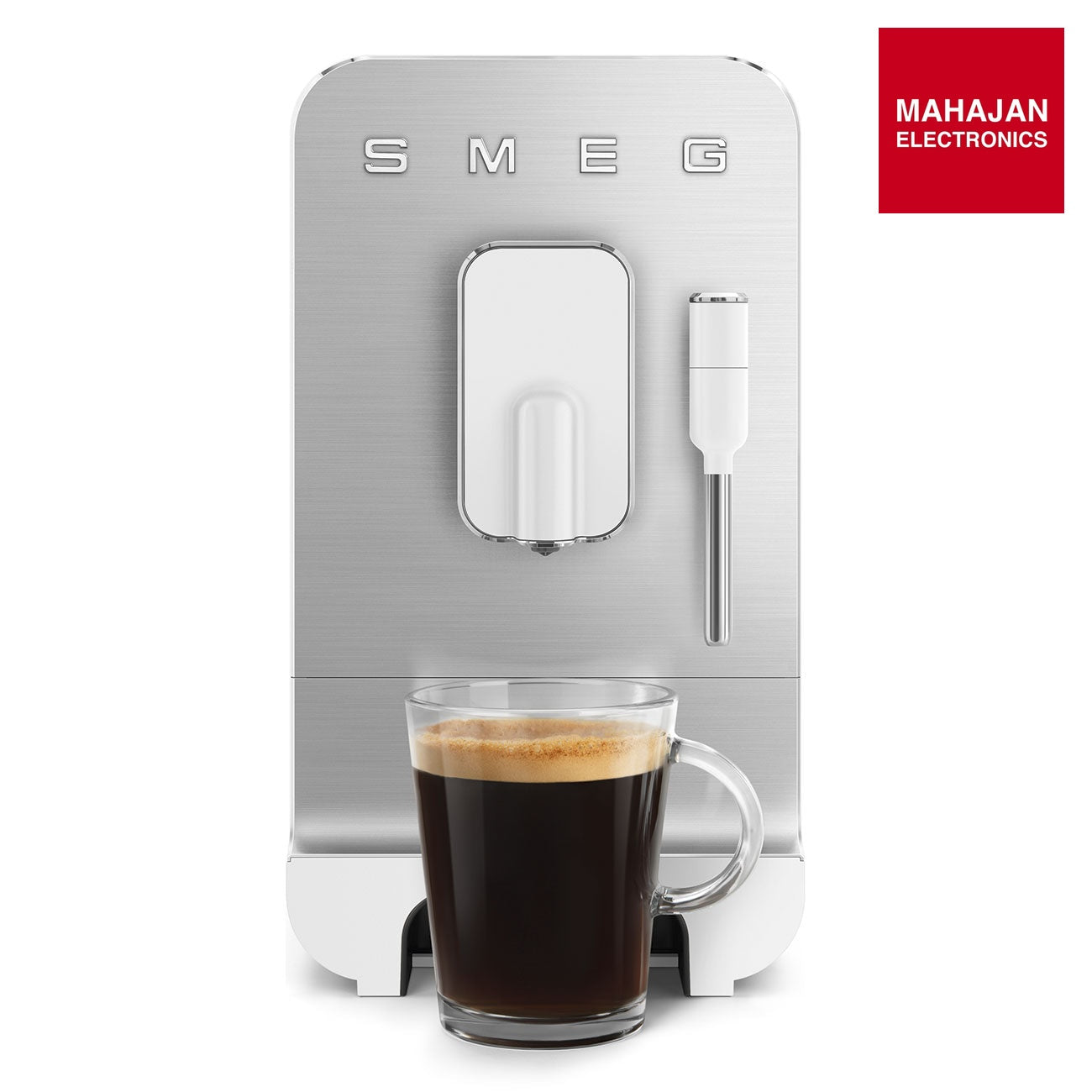 Smeg BCC12WHMEU White Automatic Coffee Machine, Original Italian Brand, One Touch Direct Bean to Cup, 6+ Hot – Mahajan Electronics Online.