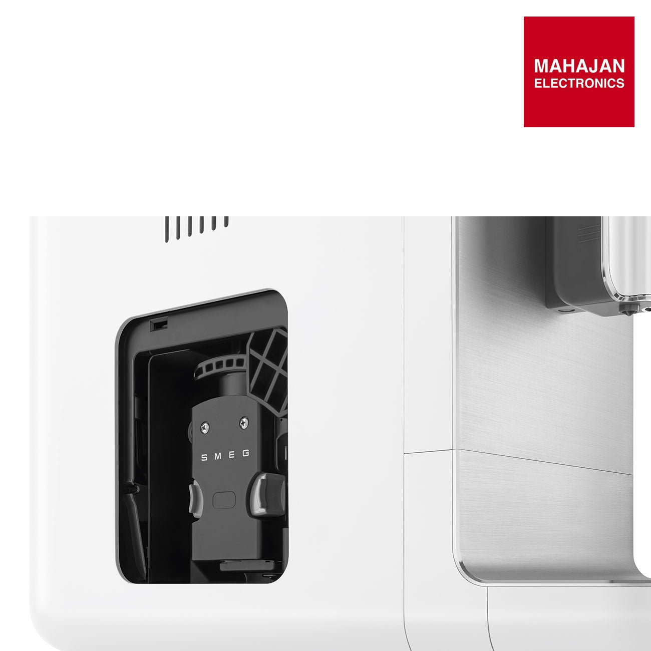 Smeg BCC12WHMEU White Automatic Coffee Machine, Original Italian Brand, One Touch Direct Bean to Cup, 6+ Hot – Mahajan Electronics Online.
