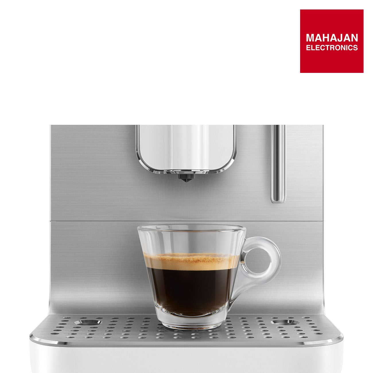 Smeg BCC12WHMEU White Automatic Coffee Machine, Original Italian Brand, One Touch Direct Bean to Cup, 6+ Hot – Mahajan Electronics Online.